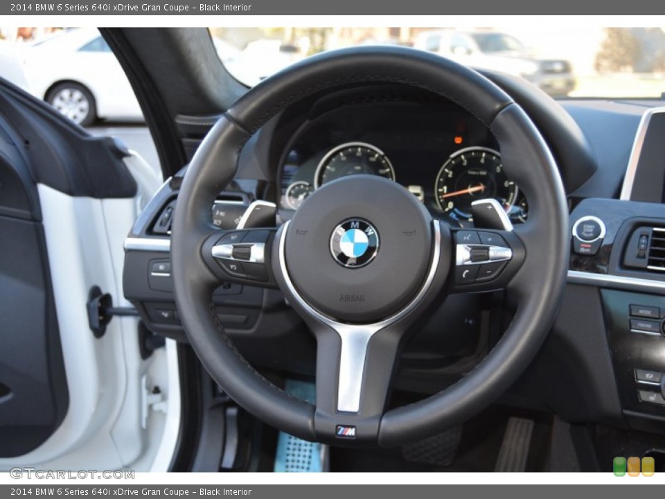 Black Interior Steering Wheel for the 2014 BMW 6 Series 640i xDrive Gran Coupe #108148939