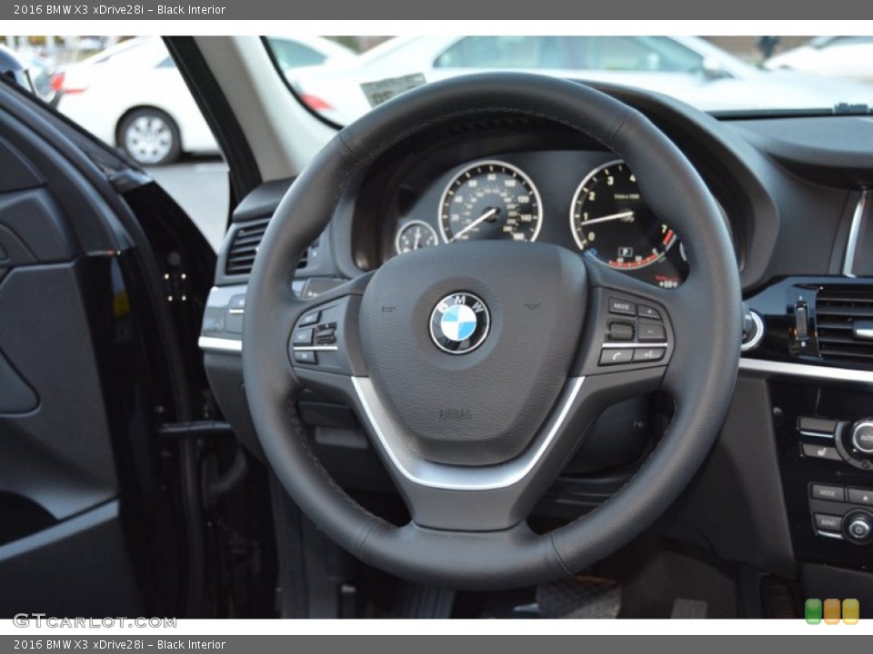 Black Interior Steering Wheel for the 2016 BMW X3 xDrive28i #108159475