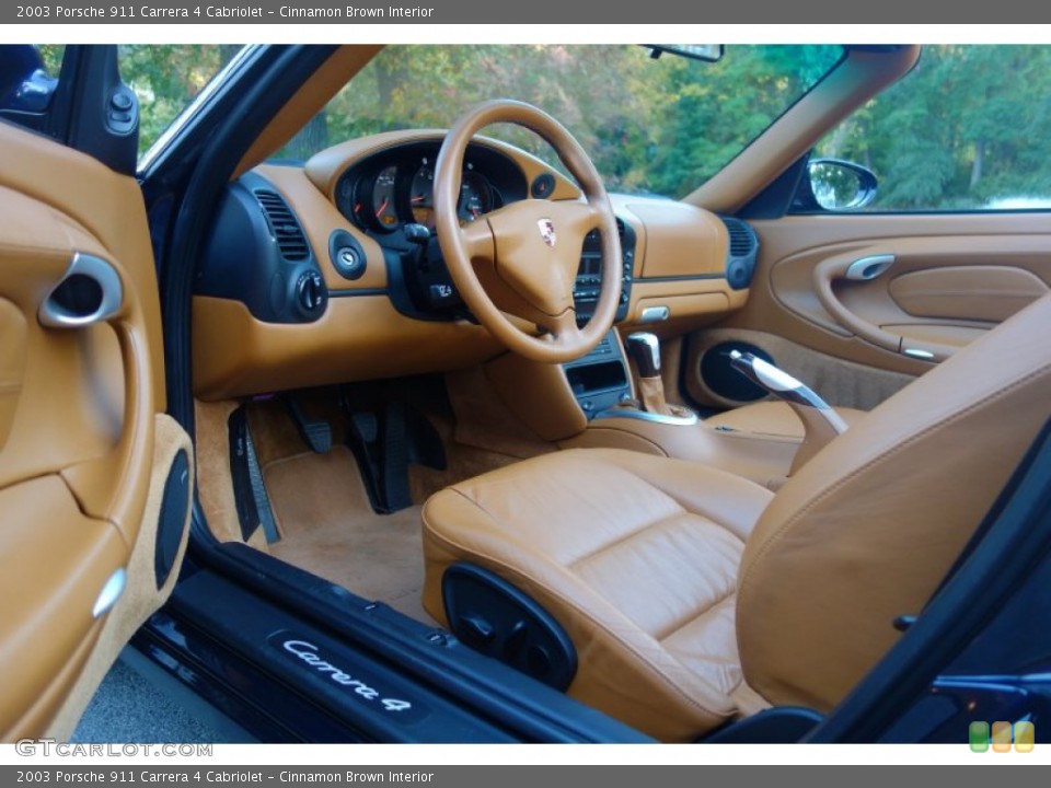 Cinnamon Brown Interior Photo for the 2003 Porsche 911 Carrera 4 Cabriolet #108160125