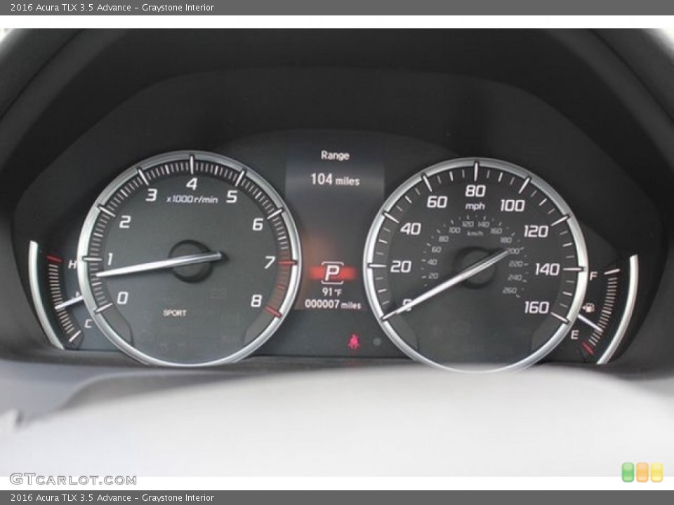 Graystone Interior Gauges for the 2016 Acura TLX 3.5 Advance #108166294