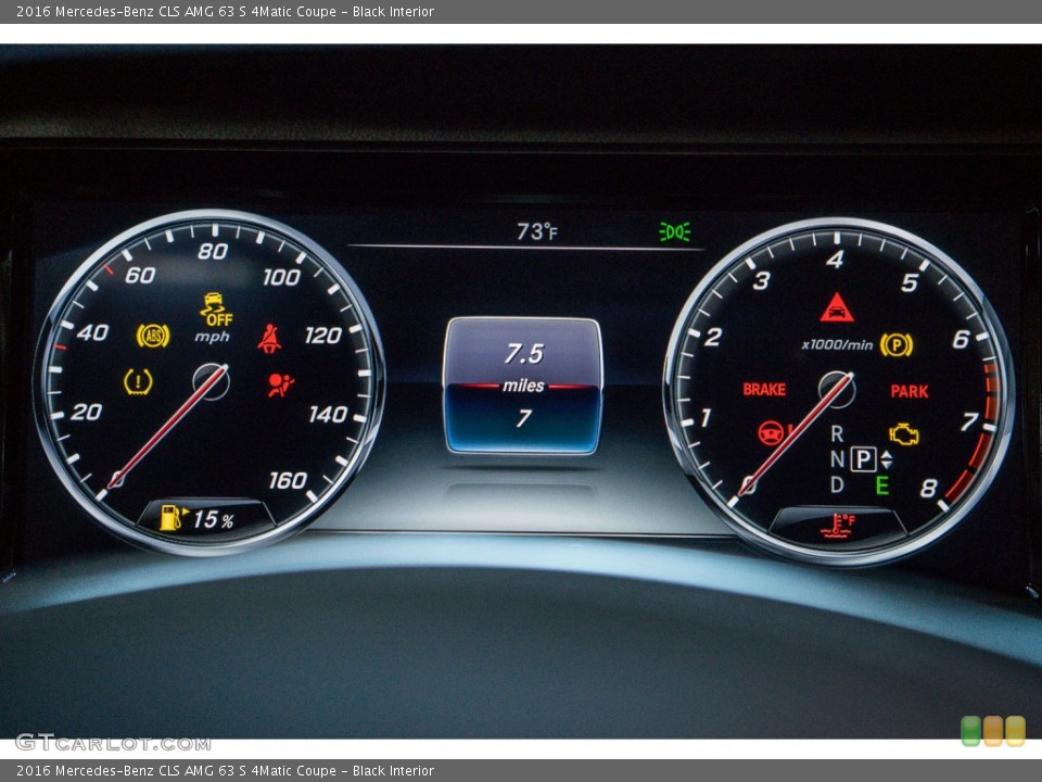 Black Interior Gauges for the 2016 Mercedes-Benz CLS AMG 63 S 4Matic Coupe #108168397