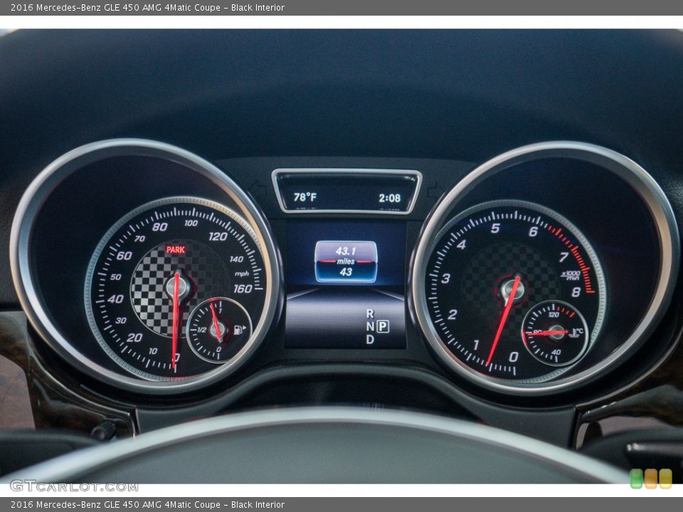 Black Interior Gauges for the 2016 Mercedes-Benz GLE 450 AMG 4Matic Coupe #108168843