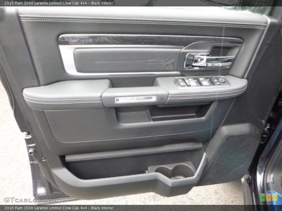 Black Interior Door Panel for the 2016 Ram 1500 Laramie Limited Crew Cab 4x4 #108174853