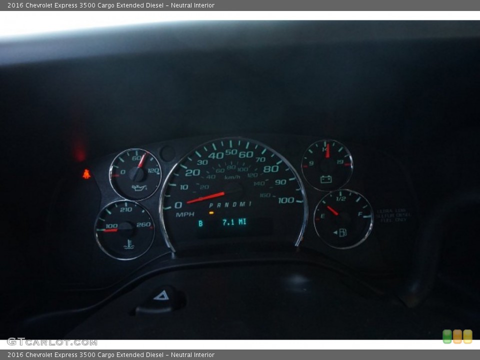 Neutral Interior Gauges for the 2016 Chevrolet Express 3500 Cargo Extended Diesel #108183406