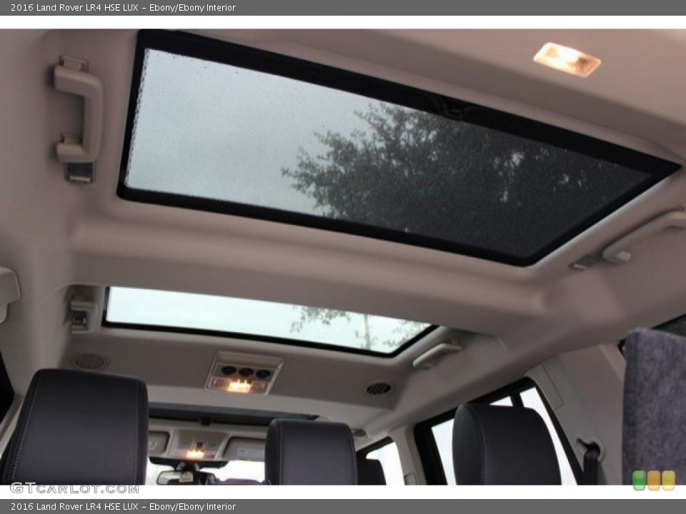 Ebony/Ebony Interior Sunroof for the 2016 Land Rover LR4 HSE LUX #108184963