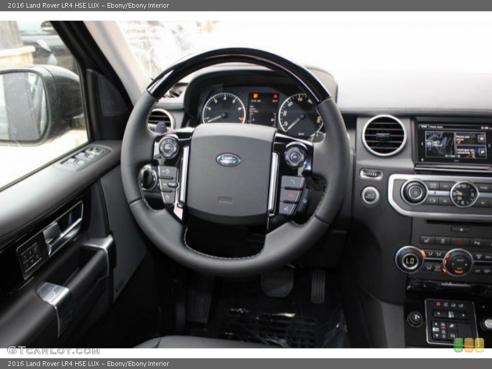 Ebony/Ebony Interior Steering Wheel for the 2016 Land Rover LR4 HSE LUX #108185023