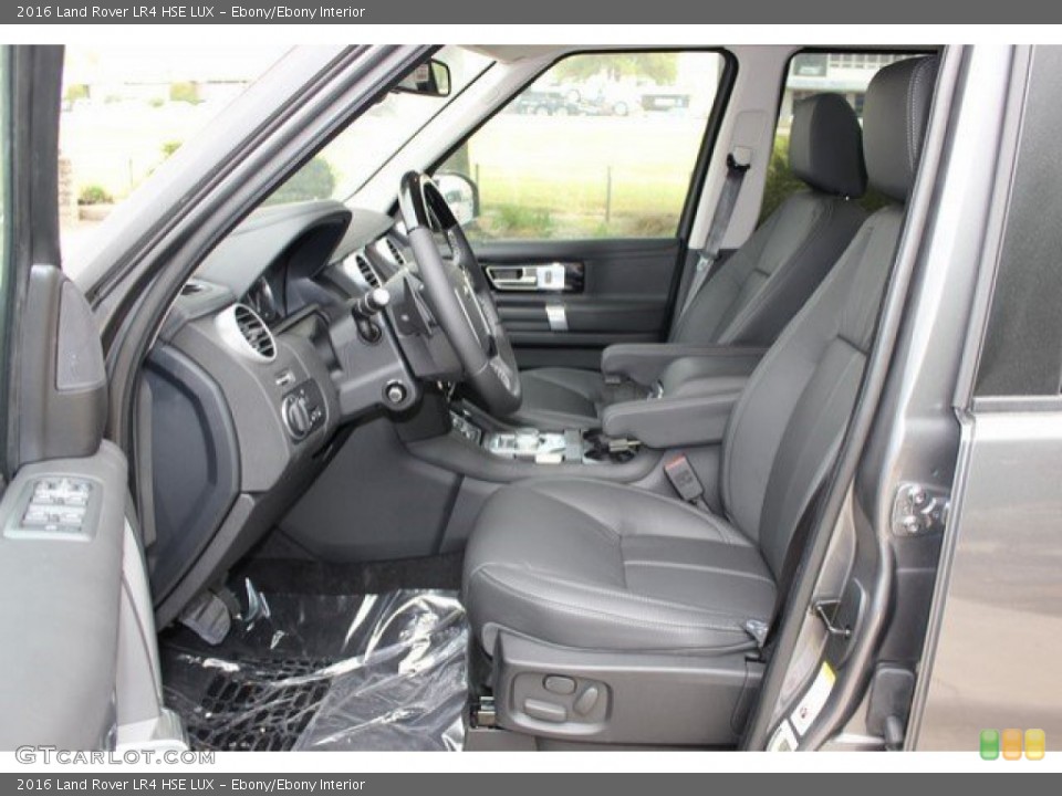 Ebony/Ebony Interior Front Seat for the 2016 Land Rover LR4 HSE LUX #108185032