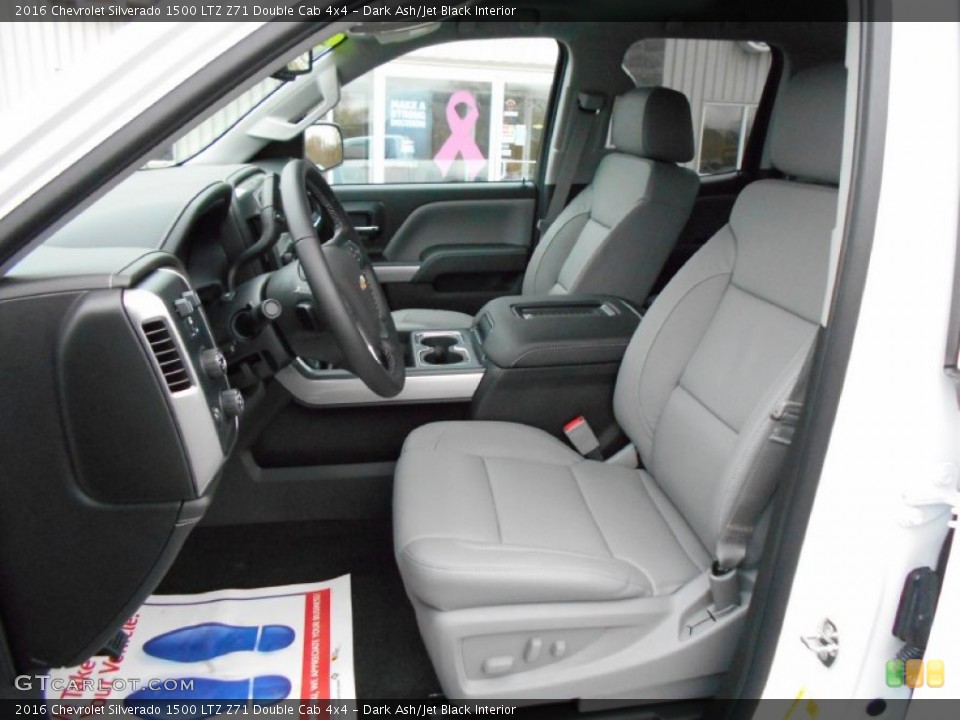 Dark Ash/Jet Black Interior Front Seat for the 2016 Chevrolet Silverado 1500 LTZ Z71 Double Cab 4x4 #108190979