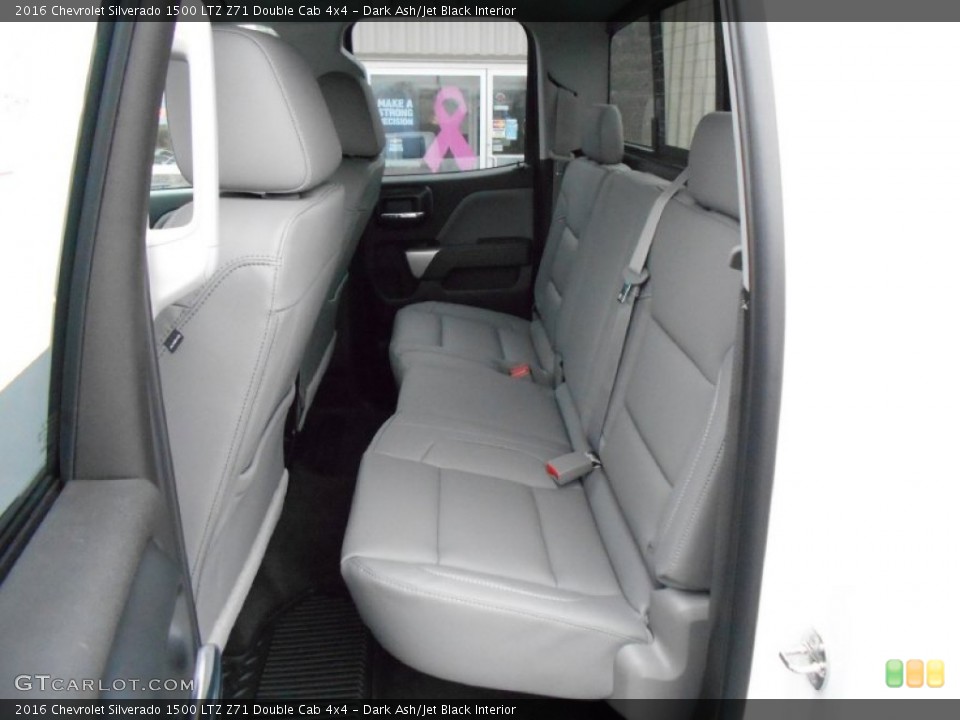 Dark Ash/Jet Black Interior Rear Seat for the 2016 Chevrolet Silverado 1500 LTZ Z71 Double Cab 4x4 #108190997