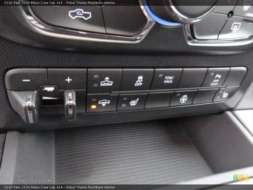 Rebel Theme Red/Black Interior Controls for the 2016 Ram 1500 Rebel Crew Cab 4x4 #108192905