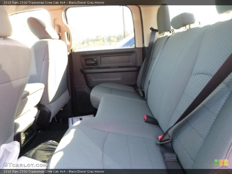 Black/Diesel Gray Interior Rear Seat for the 2016 Ram 2500 Tradesman Crew Cab 4x4 #108194972