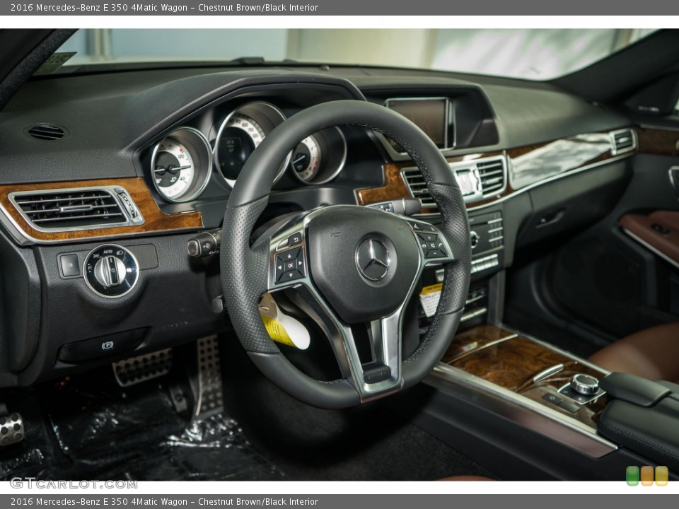 Chestnut Brown/Black Interior Dashboard for the 2016 Mercedes-Benz E 350 4Matic Wagon #108202534