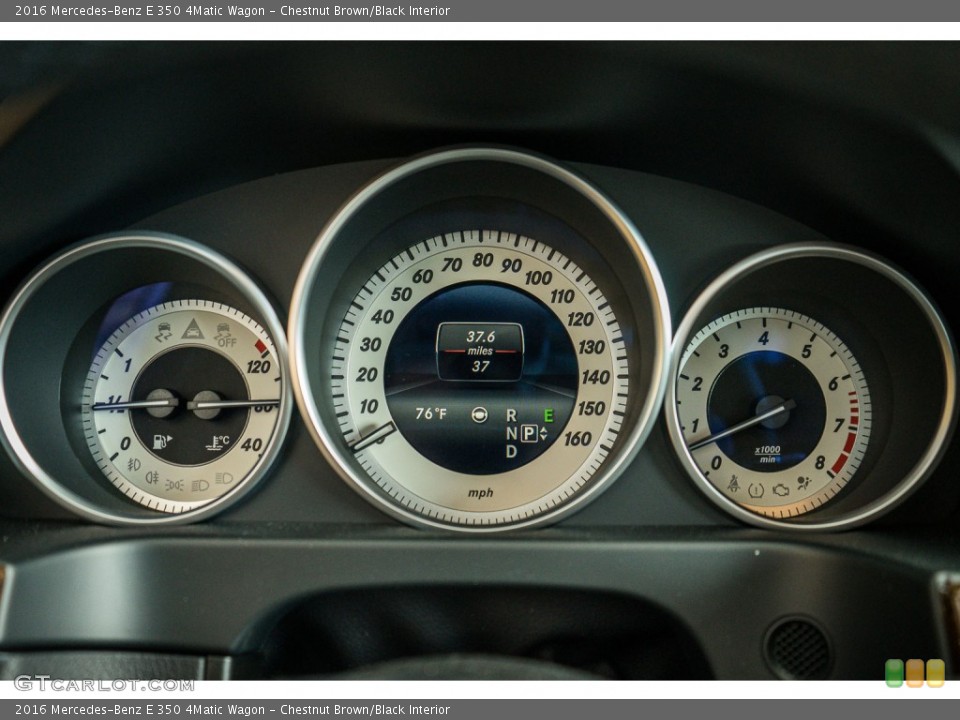 Chestnut Brown/Black Interior Gauges for the 2016 Mercedes-Benz E 350 4Matic Wagon #108202594