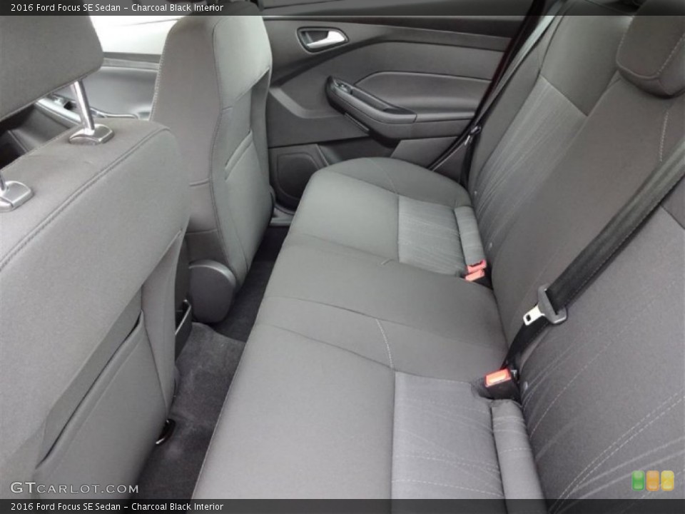 Charcoal Black Interior Rear Seat for the 2016 Ford Focus SE Sedan #108202669