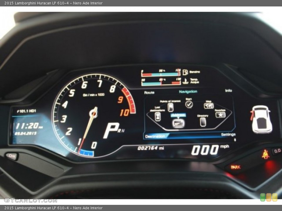 Nero Ade Interior Gauges for the 2015 Lamborghini Huracan LP 610-4 #108203926