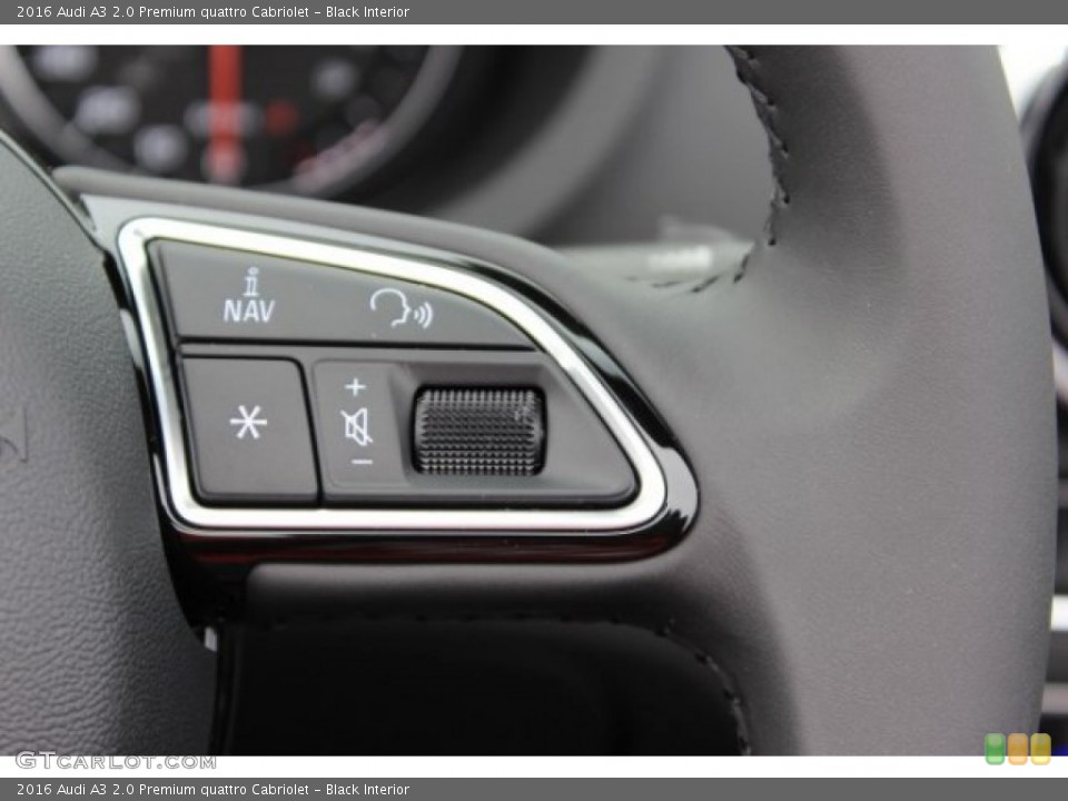 Black Interior Controls for the 2016 Audi A3 2.0 Premium quattro Cabriolet #108204817