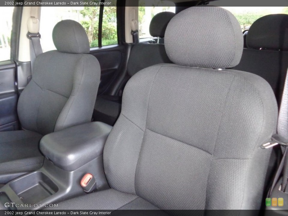 Dark Slate Gray Interior Front Seat for the 2002 Jeep Grand Cherokee Laredo #108205929