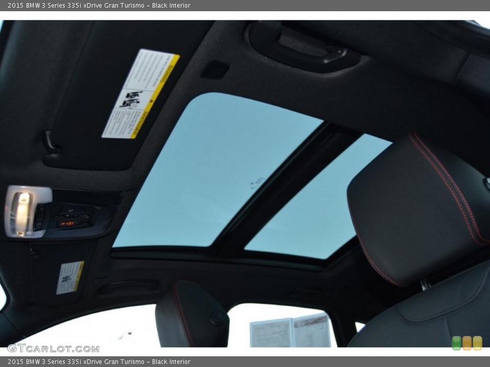 Black Interior Sunroof for the 2015 BMW 3 Series 335i xDrive Gran Turismo #108213192