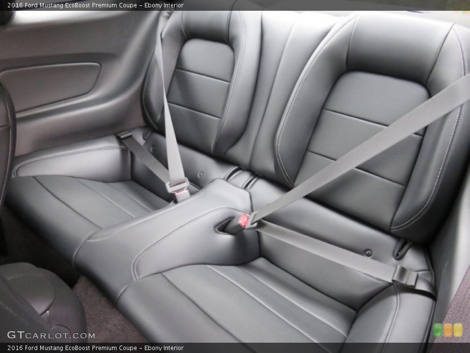 Ebony Interior Rear Seat for the 2016 Ford Mustang EcoBoost Premium Coupe #108221286