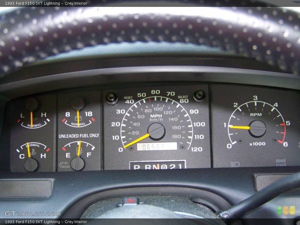 Grey Interior Gauges for the 1993 Ford F150 SVT Lightning #10822379