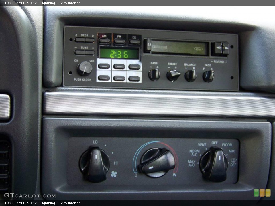 Grey Interior Controls for the 1993 Ford F150 SVT Lightning #10822389