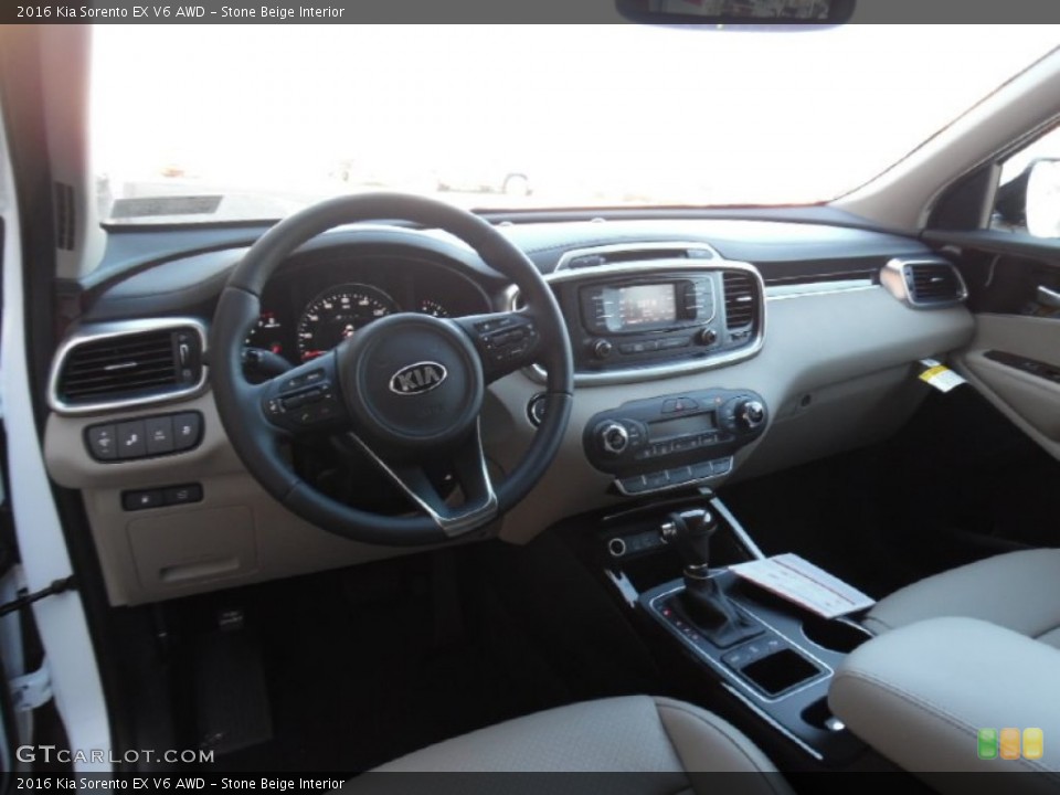 Stone Beige 2016 Kia Sorento Interiors