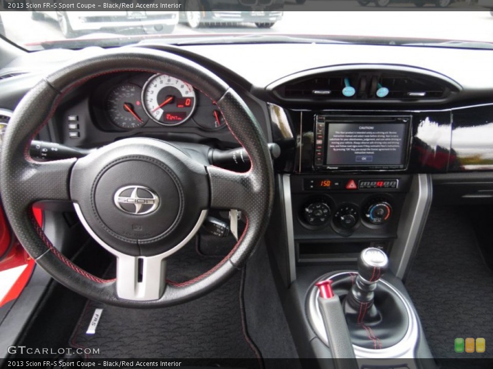 Black/Red Accents Interior Dashboard for the 2013 Scion FR-S Sport Coupe #108232380