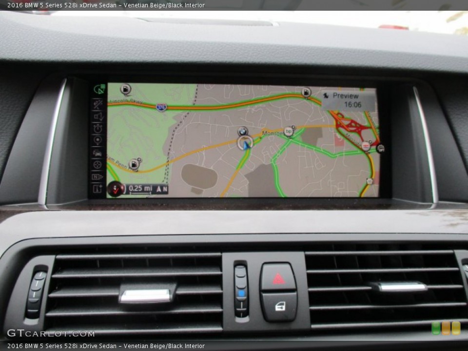 Venetian Beige/Black Interior Navigation for the 2016 BMW 5 Series 528i xDrive Sedan #108234084