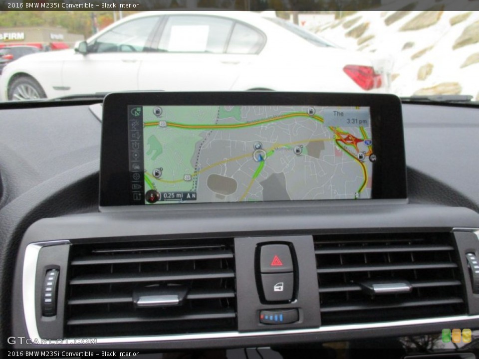 Black Interior Navigation for the 2016 BMW M235i Convertible #108236010