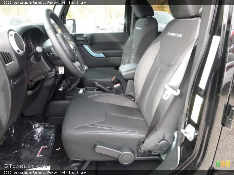 Black Interior Photo for the 2016 Jeep Wrangler Unlimited Rubicon 4x4 #108237815