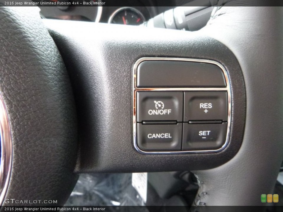 Black Interior Controls for the 2016 Jeep Wrangler Unlimited Rubicon 4x4 #108237921