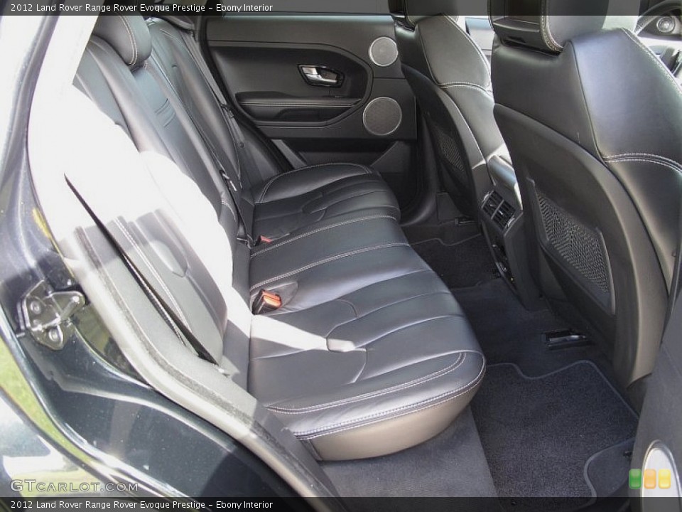 Ebony Interior Rear Seat for the 2012 Land Rover Range Rover Evoque Prestige #108238200