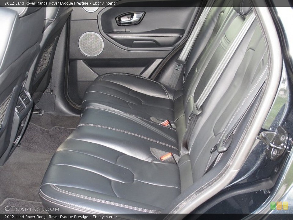 Ebony Interior Rear Seat for the 2012 Land Rover Range Rover Evoque Prestige #108238214