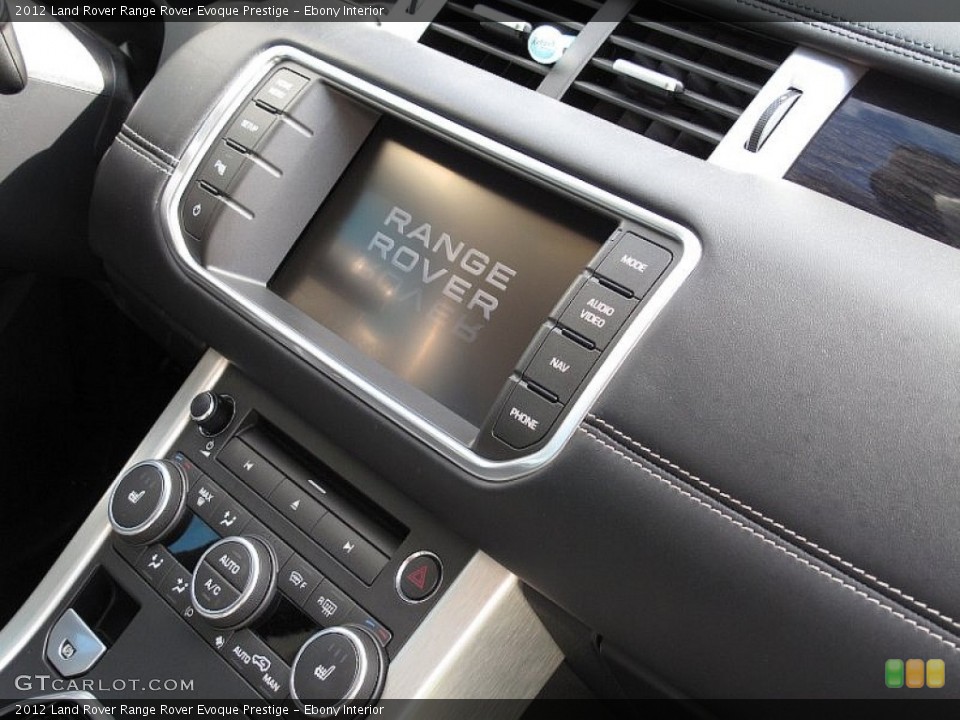 Ebony Interior Controls for the 2012 Land Rover Range Rover Evoque Prestige #108238314