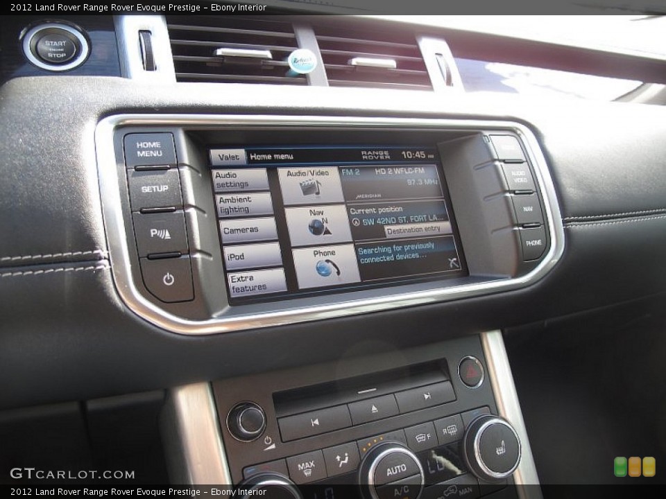 Ebony Interior Controls for the 2012 Land Rover Range Rover Evoque Prestige #108238341