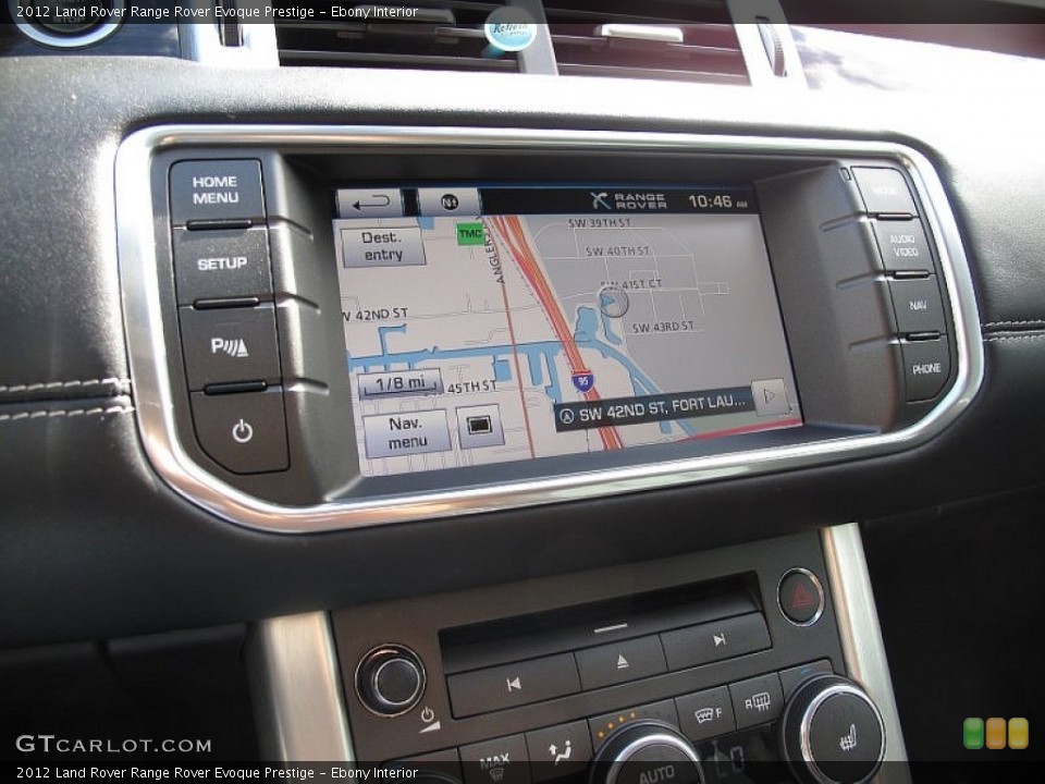 Ebony Interior Navigation for the 2012 Land Rover Range Rover Evoque Prestige #108238368