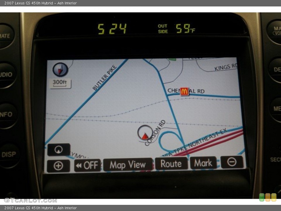 Ash Interior Navigation for the 2007 Lexus GS 450h Hybrid #108256494