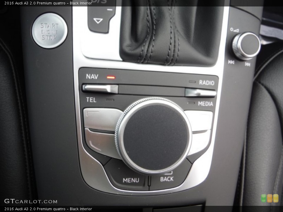 Black Interior Controls for the 2016 Audi A3 2.0 Premium quattro #108262745