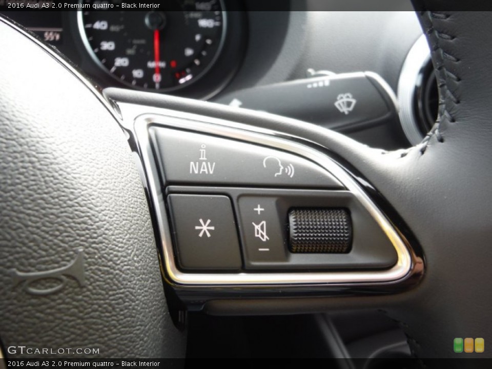 Black Interior Controls for the 2016 Audi A3 2.0 Premium quattro #108262793