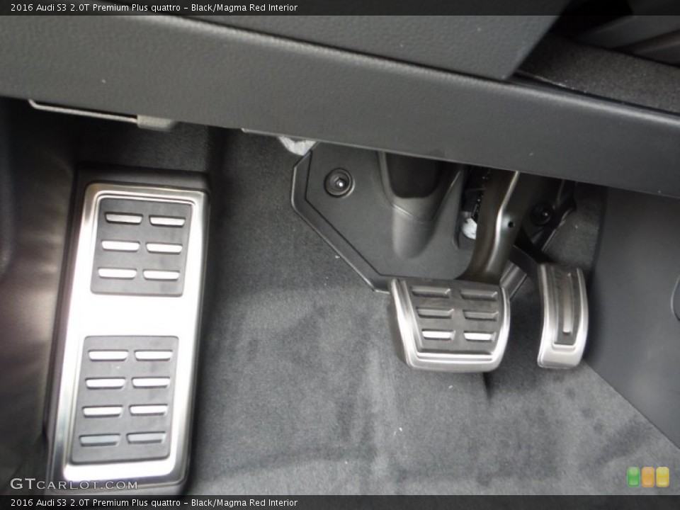 Black/Magma Red Interior Controls for the 2016 Audi S3 2.0T Premium Plus quattro #108263708