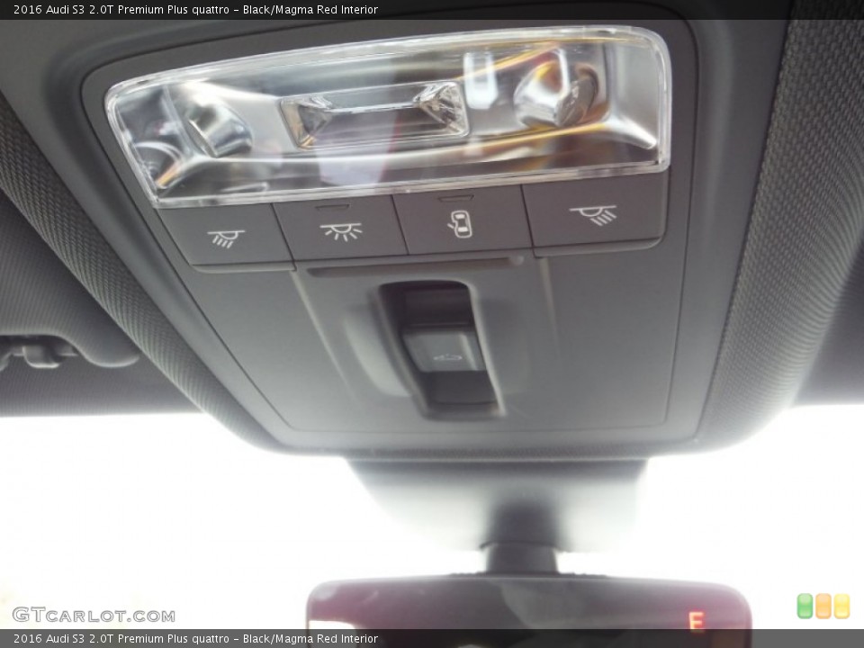 Black/Magma Red Interior Controls for the 2016 Audi S3 2.0T Premium Plus quattro #108263765