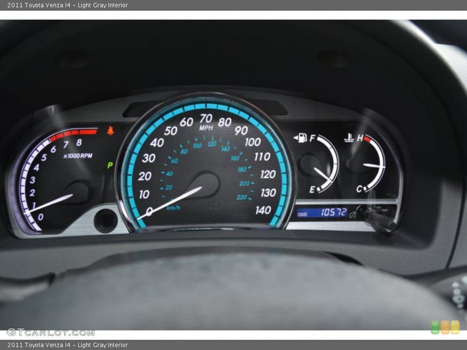 Light Gray Interior Gauges for the 2011 Toyota Venza I4 #108265889