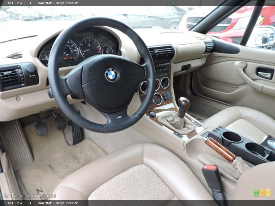 Beige Interior Photo for the 2001 BMW Z3 3.0i Roadster #108268103