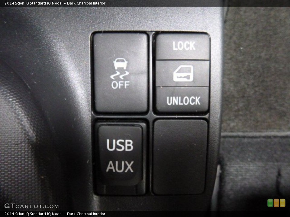 Dark Charcoal Interior Controls for the 2014 Scion iQ  #108273467