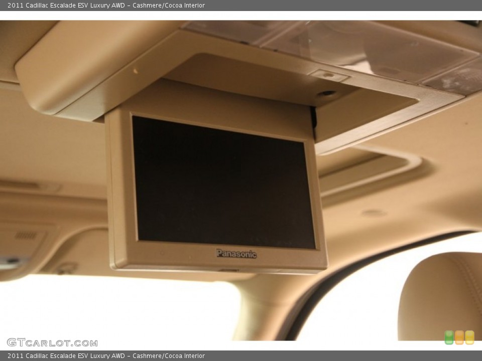 Cashmere/Cocoa Interior Entertainment System for the 2011 Cadillac Escalade ESV Luxury AWD #108275630