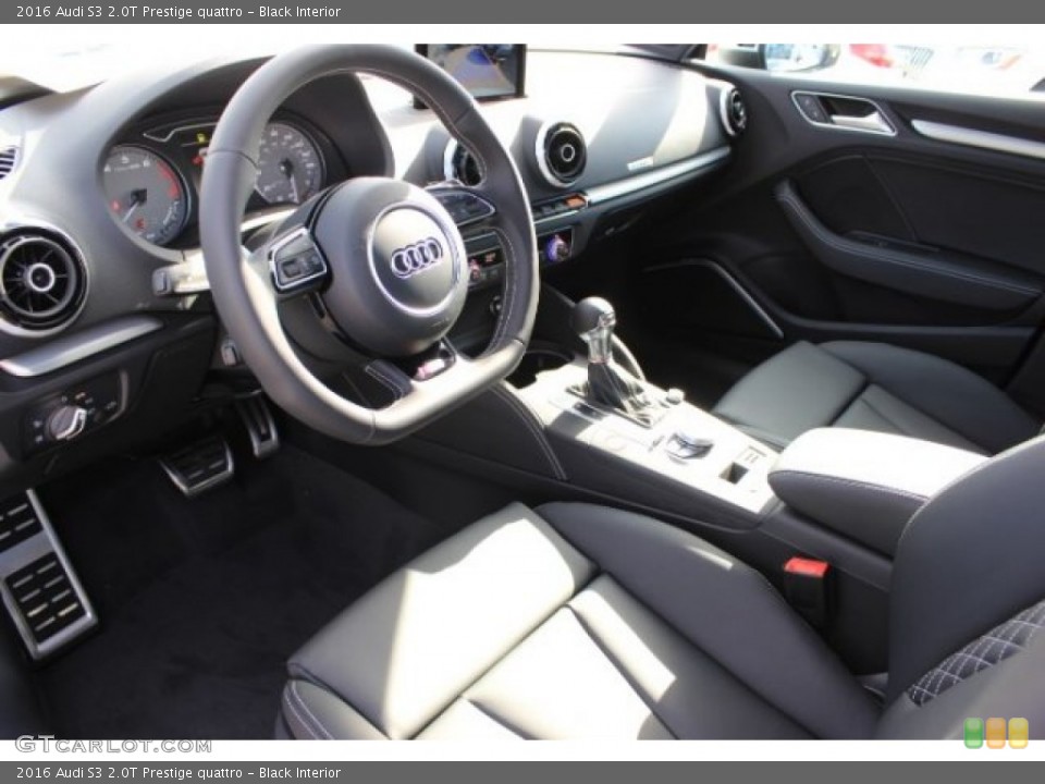 Black 2016 Audi S3 Interiors