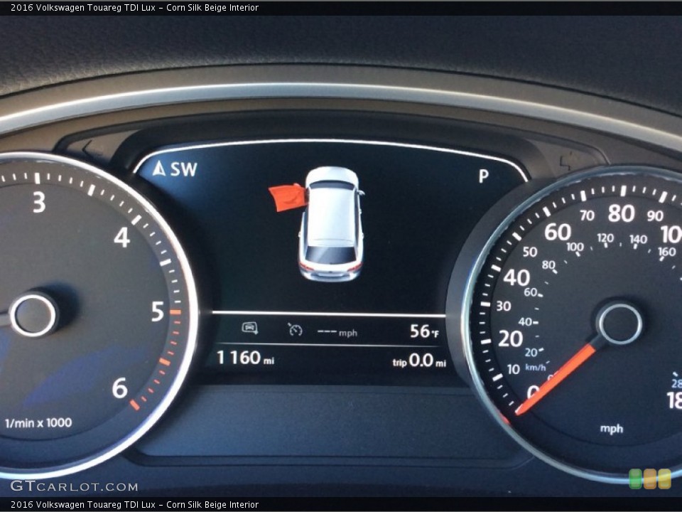 Corn Silk Beige Interior Gauges for the 2016 Volkswagen Touareg TDI Lux #108280790