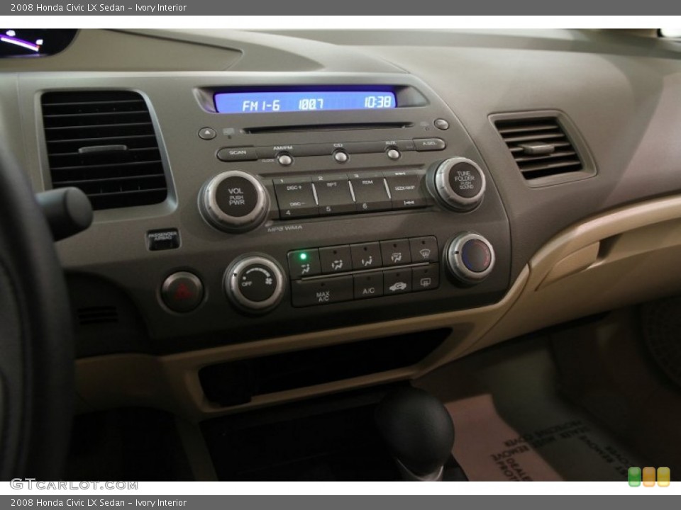 Ivory Interior Controls for the 2008 Honda Civic LX Sedan #108281882