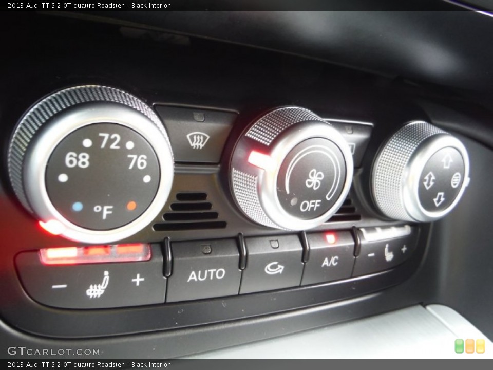 Black Interior Controls for the 2013 Audi TT S 2.0T quattro Roadster #108283100