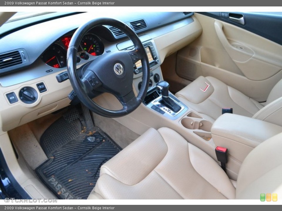 Cornsilk Beige Interior Photo for the 2009 Volkswagen Passat Komfort Sedan #108285092